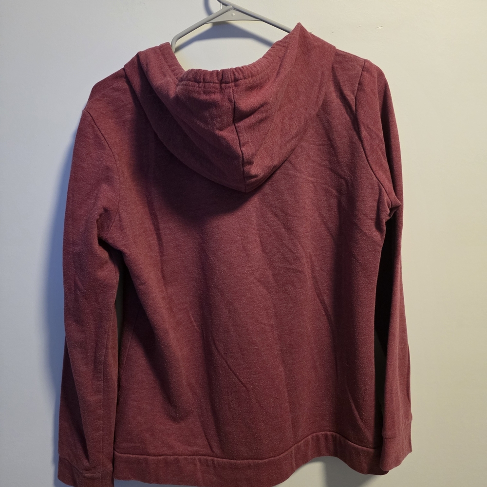 Eddie Bauer Burgundy Zip-Up Hoodie - Picture 4 of 6